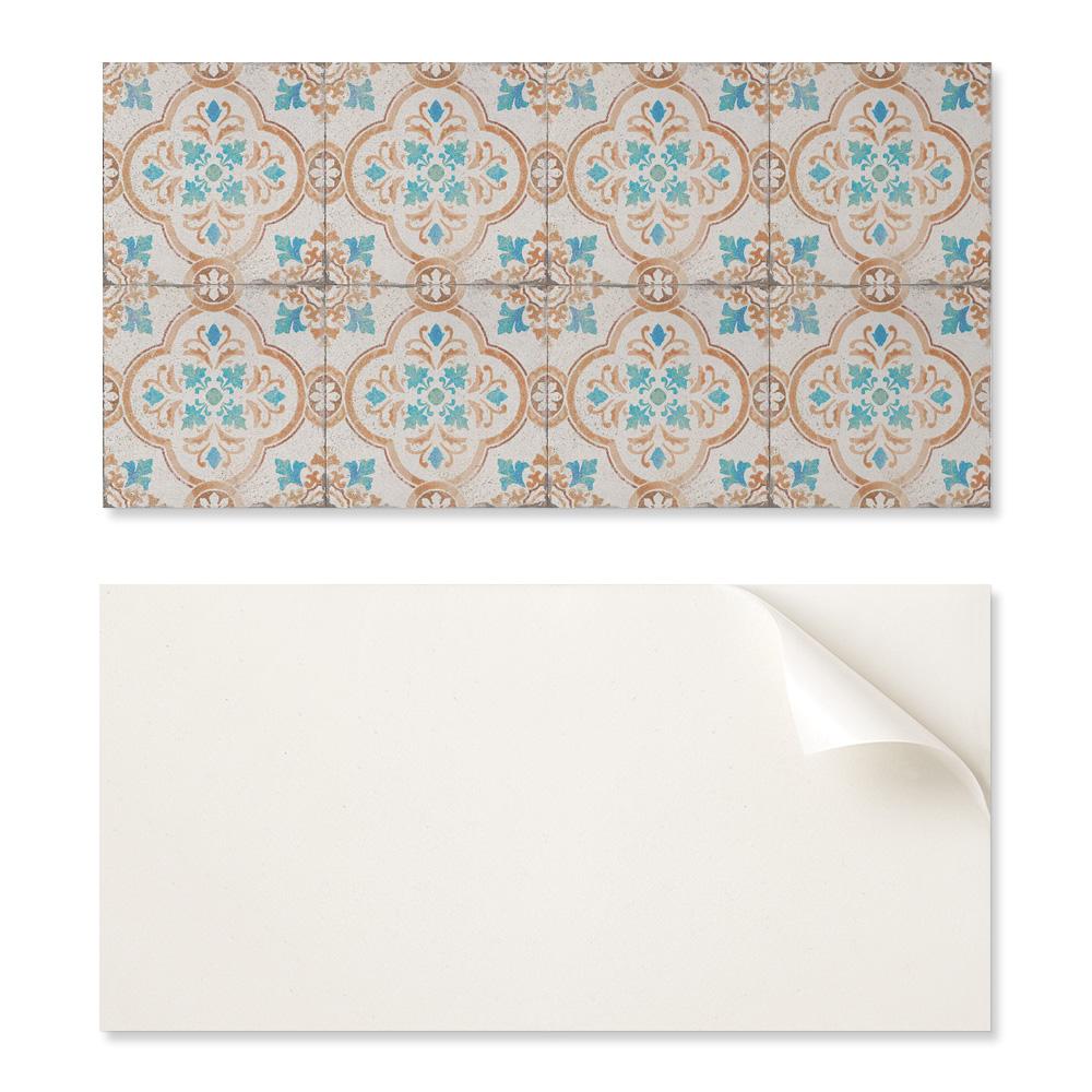 Winylowy Panel Samoprzylepny Do Dekoracji Ścian 100X50 Cm Motyw Dekoracyjny Z Kwiatami