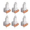 6/12Pcs Cartoon Magnetic Cable Organizer Clip Self-adhesive Home Office Desk Phone Charging Data Cord Holder Keeper Power Wire Management Clamp