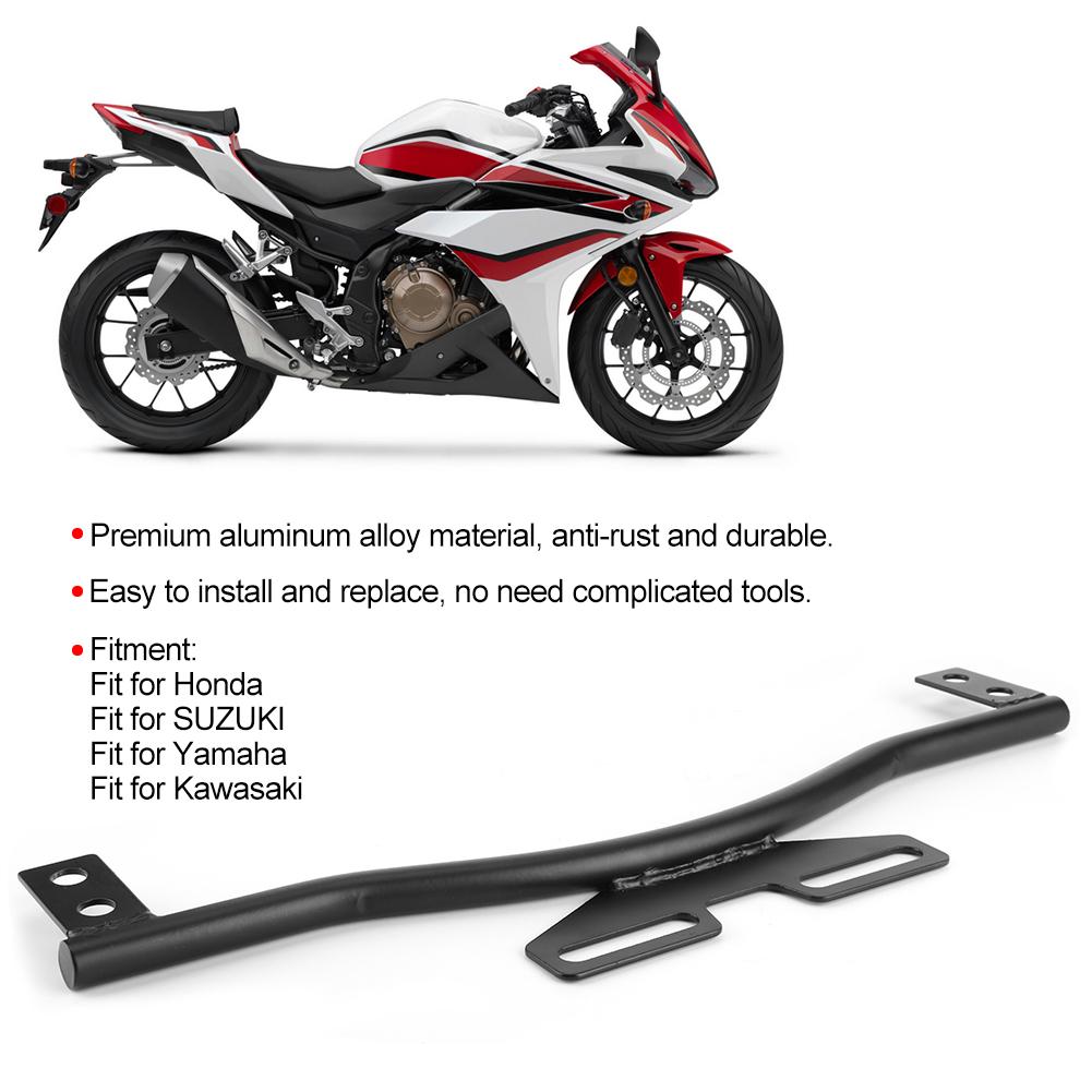 Aluminum Alloy Motorcycle Front Bumper Bracket Fog Light Mount Support Fit for HondaBlack