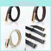 Minimalist Stylish Black Waist Belt For Women Elegant Retro Denim Look Fashion Piece