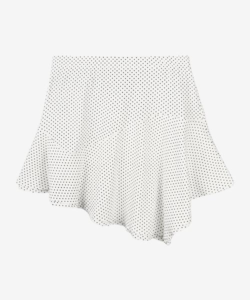 Seideu [W] Mini Dot Frill Lounge Skirt