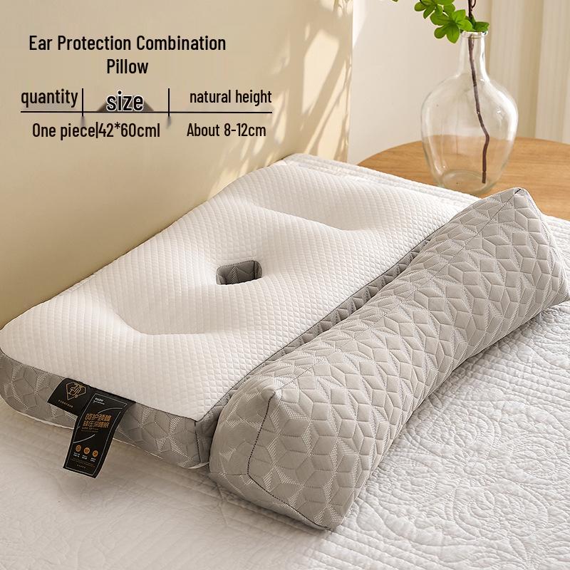 Side Sleeper Ear Protection Pillow Pair: