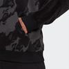 adidas Men's Velour AOP Camo Hoodie Black H25088