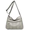 Fashion Soft Leather Crossbody Bags for Women 2026 Casual Female Multi Pocket Messenger Bags Retro Handbags Ladies Shoulder Bags