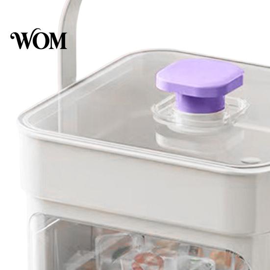 Odor Resistant Ice Tray 2-In-1 Tray, Maker And Storage Bin Set, Large Capacity 25-Cell Portable Box One-Click Easy Release Cube Maker, for Camping