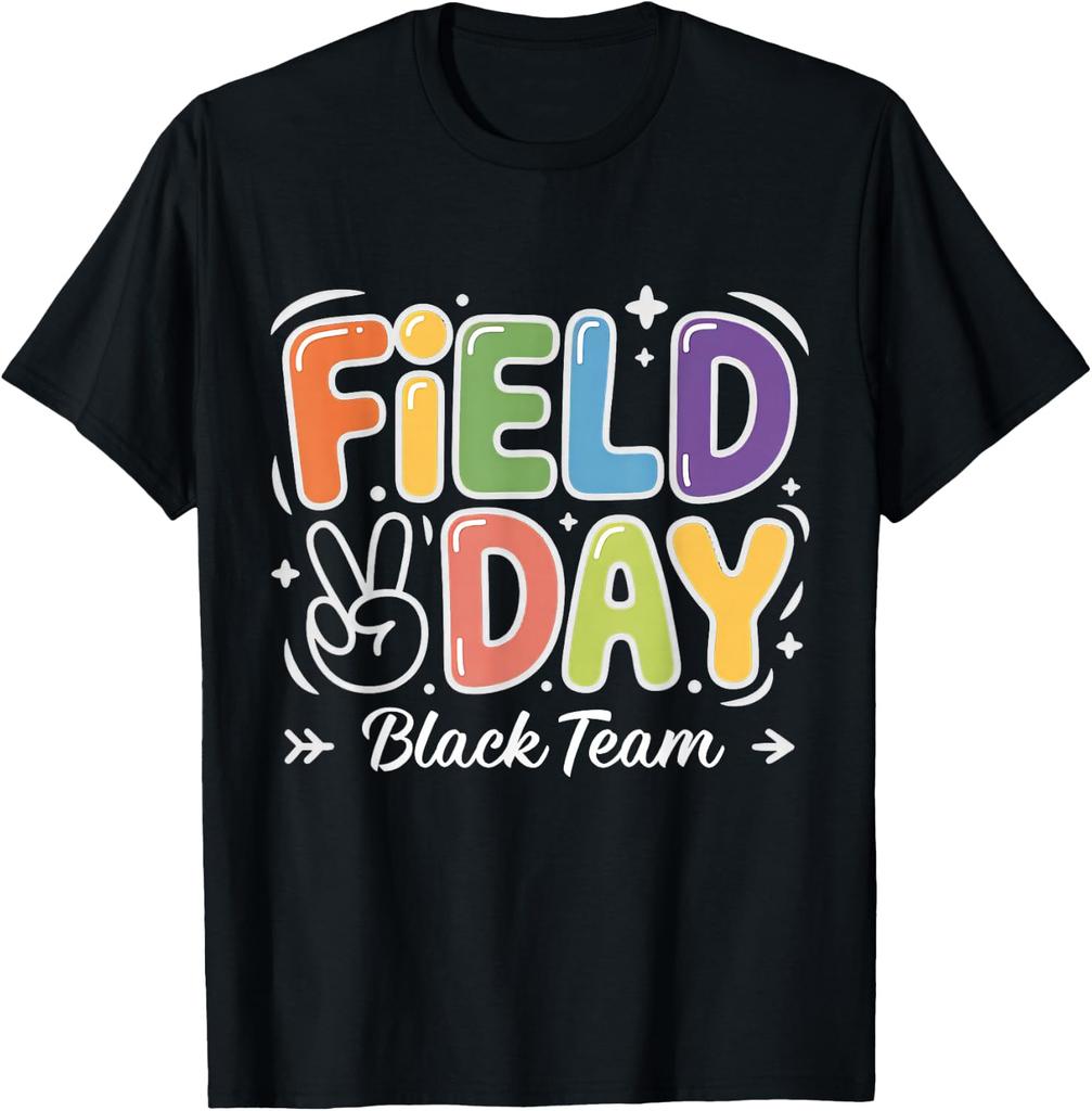 Field Day Black Team Peace Sign T-shirt