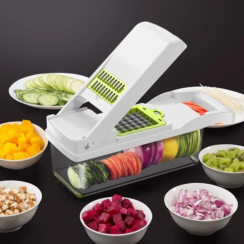 NEW Multifunctional Vegetable Slicer Cutter Kitchen Accessories Papaya Cutter Fruit Peeler Potato Carrot Shaver Slicer Driver Tools