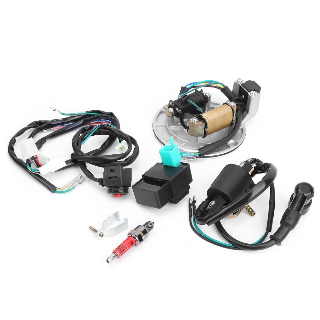 Ignition Coil Stator CDI Wiring Harness Spark Plug Kit Fit for XRCRF 50 50cc ‑125cc