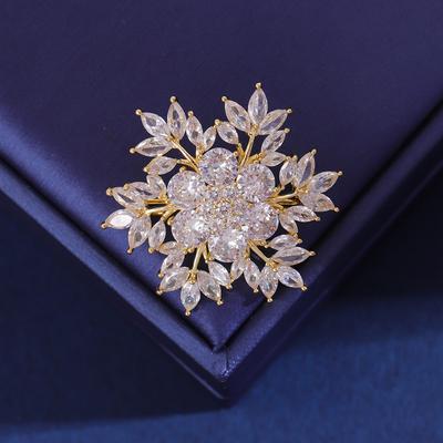 Senior-Broschen, Blumen-Blatt-Brosche, Anstecknadeln für Damen, Anzug-Anhänger, modische Broschen, Schmuck