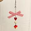 1Pc Cute Love Apple Keychain Apple Core Mobile Phone Rope Pendant Car Keyring U Disk Backpack Charms Bag Decor Send Bestie Gift