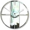 Unique metal mirror wall clock 50cm
