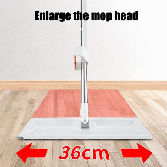 Yousheng Large Flat Mop with Replacement Clothes 360 Rotation Wet Dry Cleaning Spacious Coverage Flat Mop Household Cleaning Tool