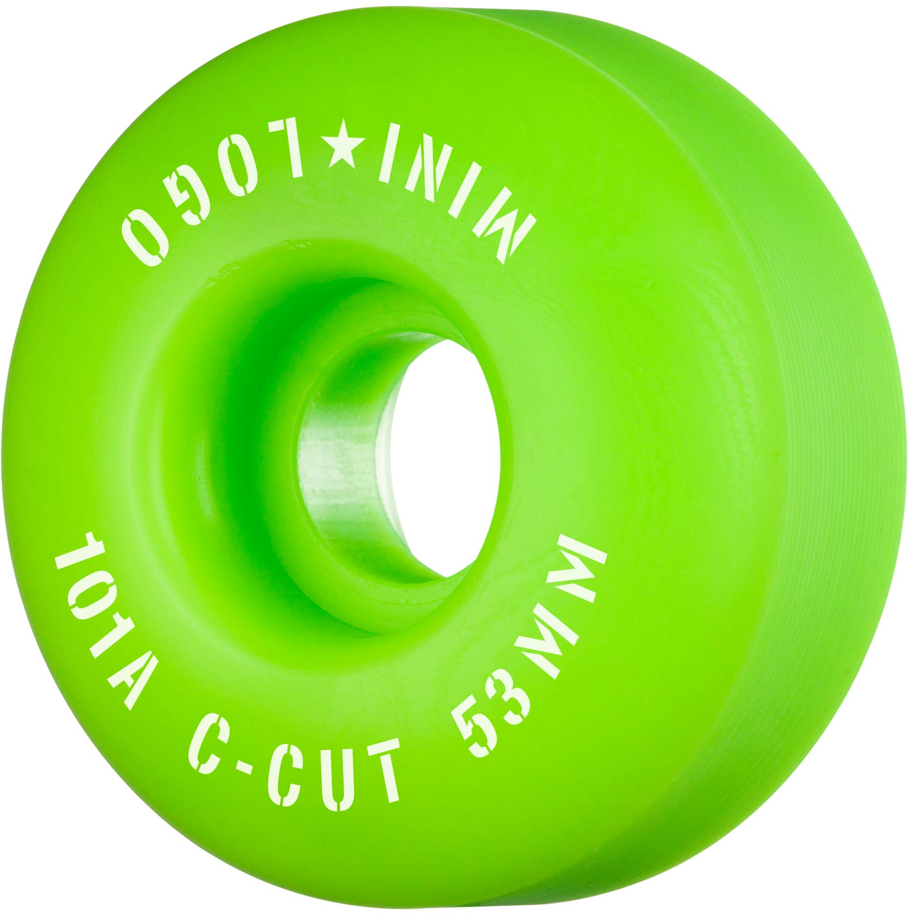 

Mini Logo Wheels Hard Wheels Park Street Ramp Bowl Skateboard Skateboard sk8 Powell 101A 4 pieces 1 set 6 colors Green 53mm [MINI LOGO] C-CUT