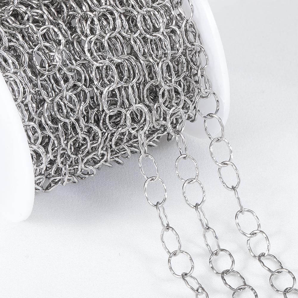 1Meter  Stainless Steel Geometry Hollow Border Chain Hip Hop Punk Gold Chain DIY Necklace Bracelet Bag Chains Material Wholesale