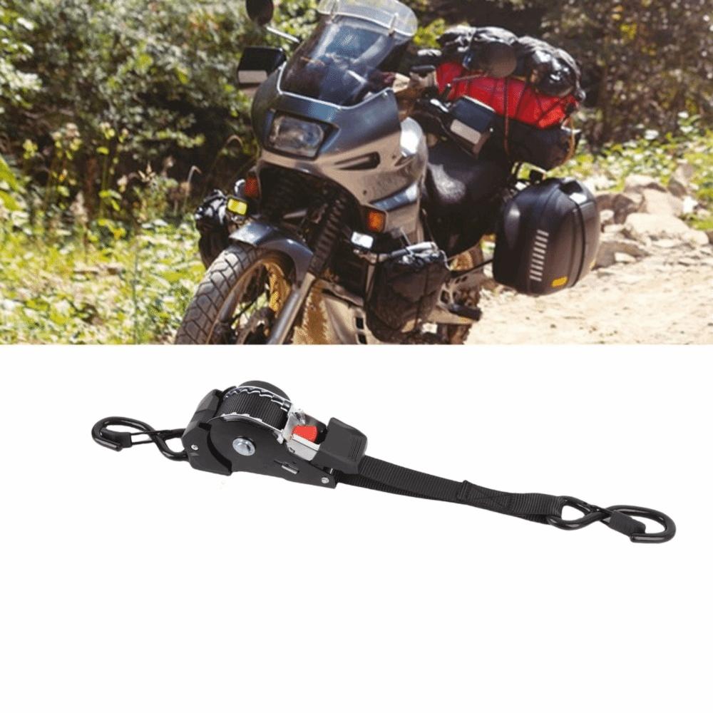 Stretching up to a maximum length of 3m Ratchet Tie Down Straps Black Trailer Straps  for Jet Ski