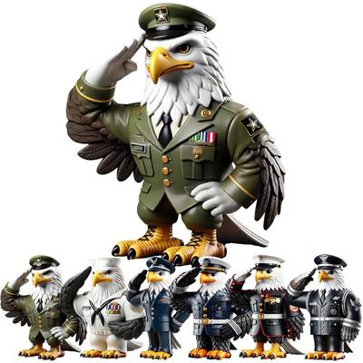 Eagle Tribute Sculpture,Veteran Thank You Table Top Statue for Memorial Day & Veterans Day Patriotic Home Office Decor (Army)