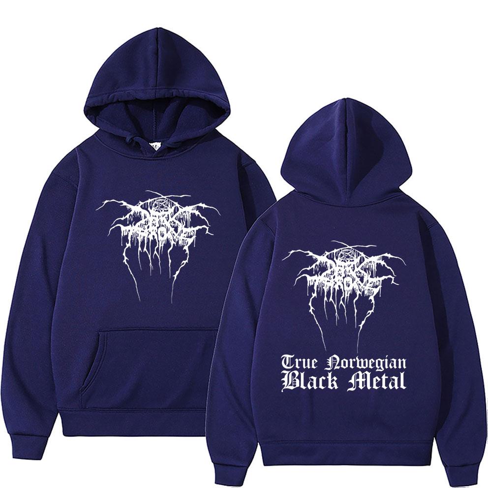 Vintage Darkthrone True Norwegian Black Metal Hoodie Mayhem Pullover Herren Damen Klassisch Death Black Metal Rock Sweatshirt