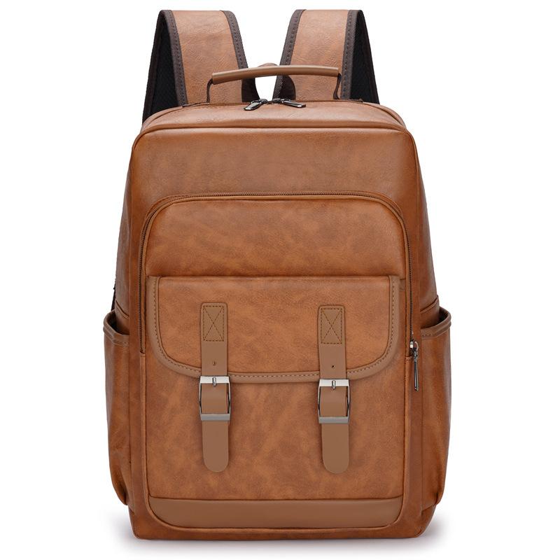 Schoolbag New Men's Waterproof Large Capacity Computer Bag Commuter Travel Multifunctional Stylish Simple College Student School Bag