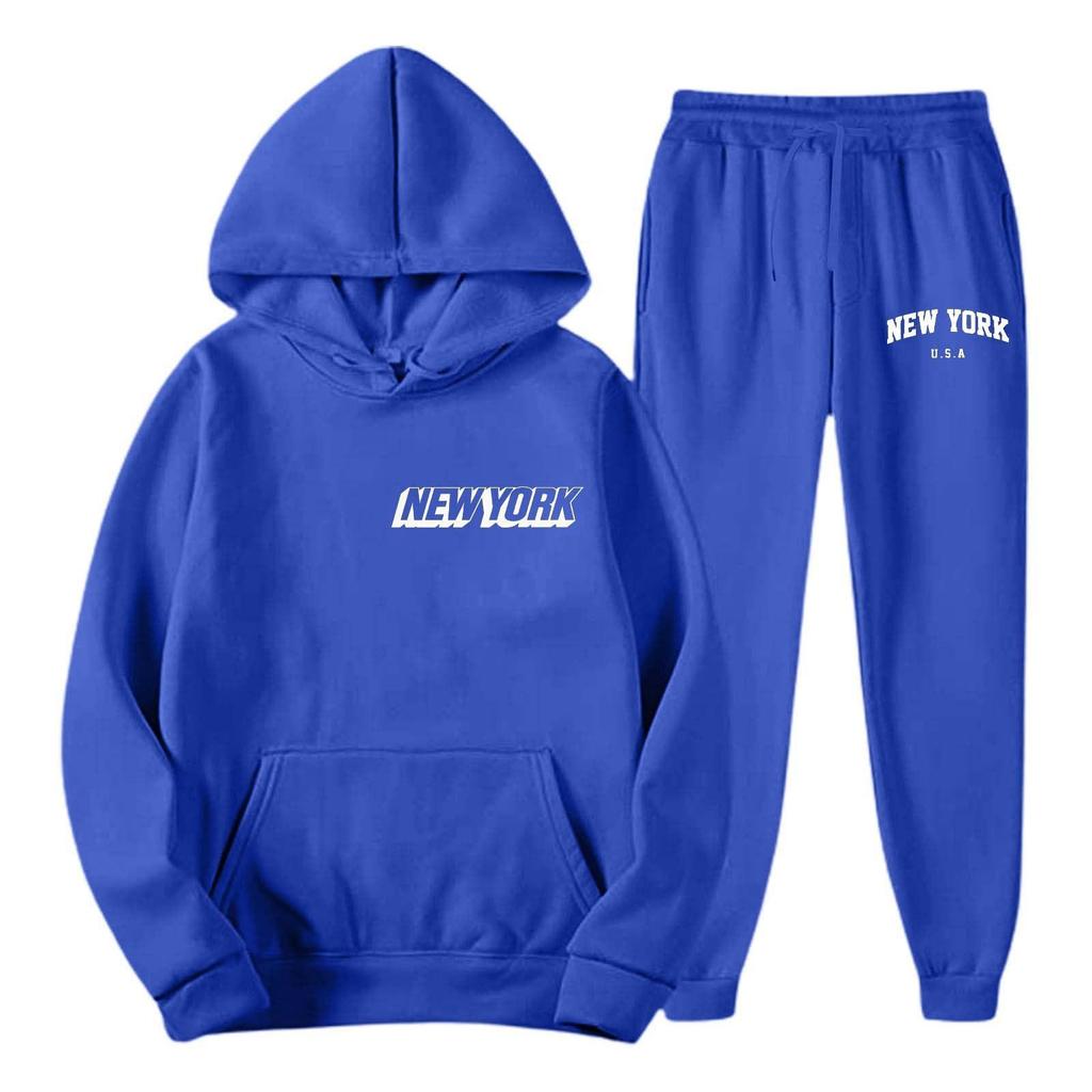 2026 Fall/Winter New Casual Printed Hoodie & Pants Set