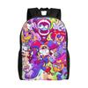 Custom Circus Japan Comic Backpacks for Women Men Waterproof School College Web Animal Bag Printing Bookbags