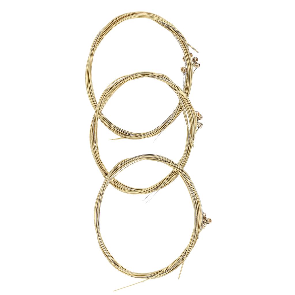 3Set Universal Steel Acoustic Folk Guitar Strings Replacement Musical Instrument Accessories3Set Brass Strings