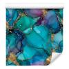 Ink Turquoise and Blue Wallpaper, Turquoise Background for Living Room and Bedroom 50x1000