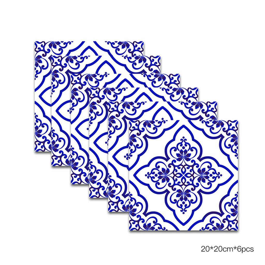 Self-adhesive Bathroom Kitchen Decor Home Wall 3D Tile Sticker 6PCS