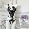 Pajamas Clothing Sexy Women's Open Deep V Lingerie Sets Lace Sheer Bodysuits Sex Crotchless Hollowed Out Babydoll Dresses TightsGood product