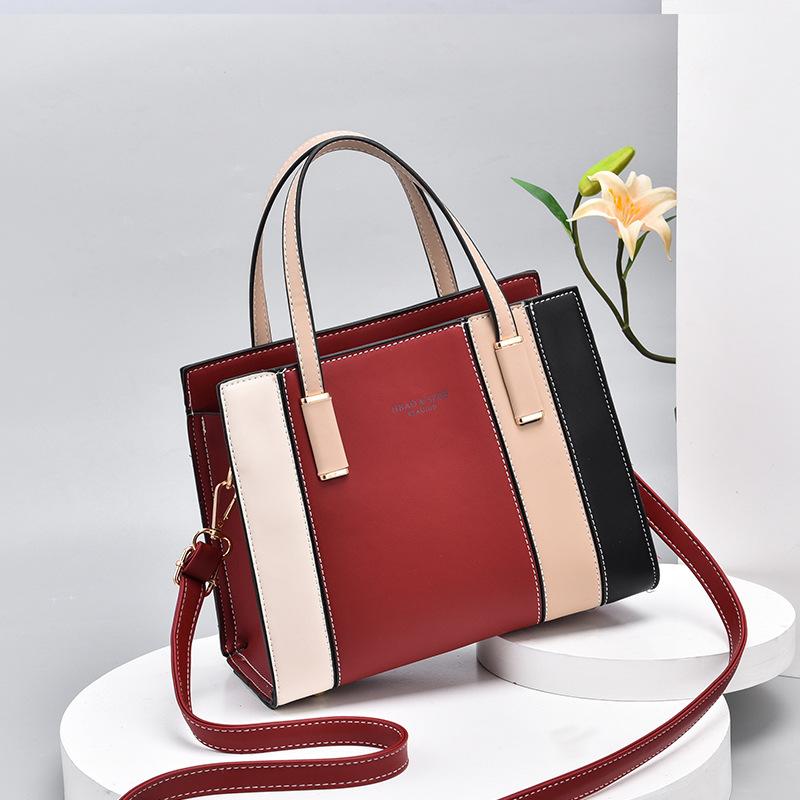 Korean Elegant High Quality Fashion Handbag Two Color Women One Shoulder Crossbody Bag Office & Work Shopping Messenger Tote Bag