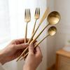 304 Stainless Steel Western Cutlery Set Forks Knives Spoons Household Kitchen Tableware Thickened Spoons Steak Knife and Fork
