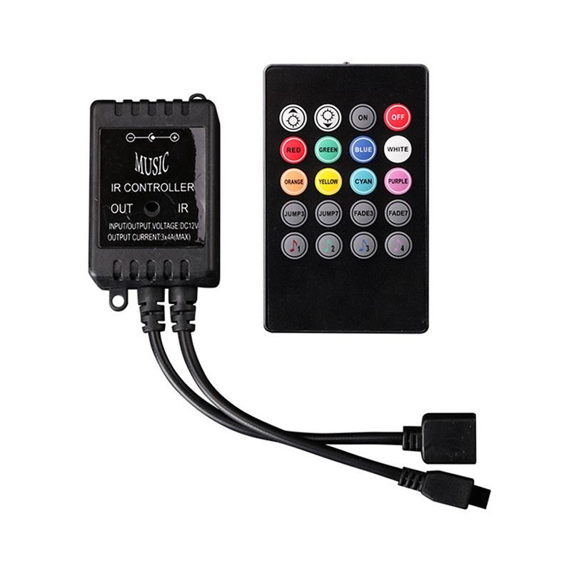Buy Music Sound Activated Controller For RGB LED Light Strip 20 Key Remote 12V DC ZIZI at