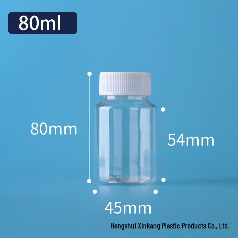 In Stock 30ml Transparent Wide-Mouth PET Plastic Bottle for Liquids or Solids