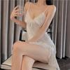 Women Sexy Lace V-neck Sleepwear Suspenders Nightdresses Female Sleeveless Nightwear