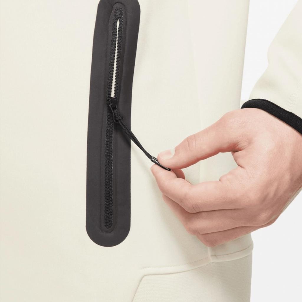 Nike Sportswear Tech Fleece Windrunner Full-Zip Hoodie Coconut Milk/Black Men Streetwear FB7921-113