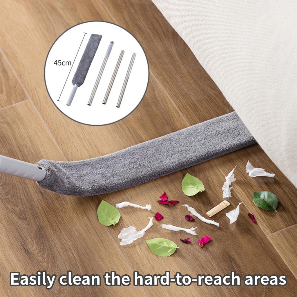 This Extended, Connectable Duster Is A Handy Tool For Cleaning Gaps And Crevices, Perfect For Home Use And Cleaning Under Beds.