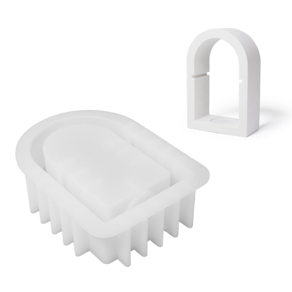 3D Candle Holder Mold Candlestick Holder Mold for Crafting Candlestick Holder Resin Craft Ornament Home Decoration