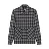 Qipai Men's Wool Blend Plaid Jacquard Lapel Jacket