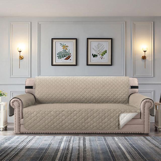 Vodotěsný potah na pohovku kostkovaná tkanina protiskluzová potahy na dětské pohovky pro domácí mazlíčky Psí luxusní pohovky do obývacího pokoje potahy