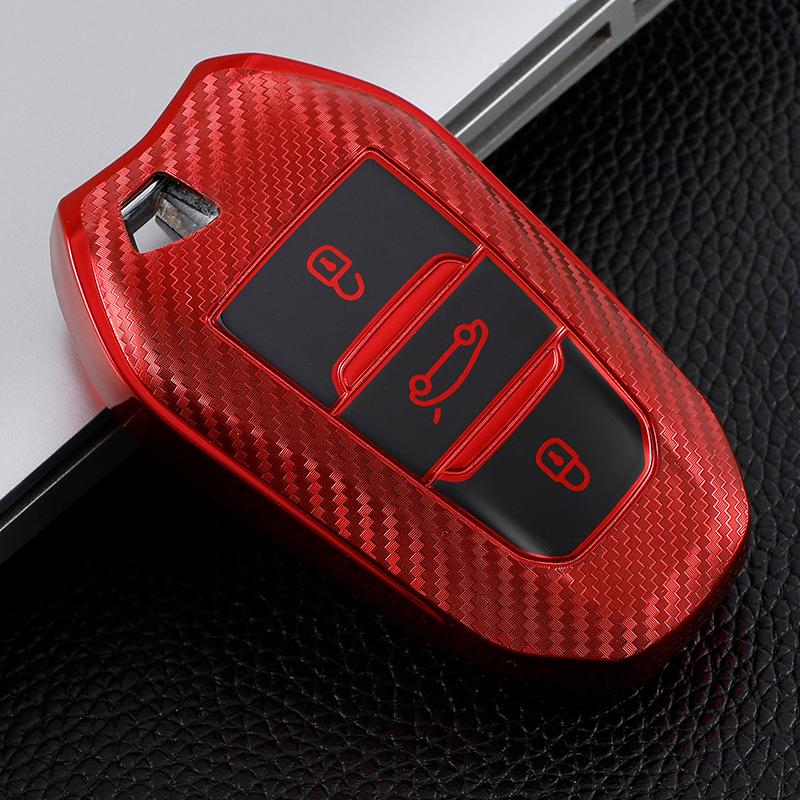Custodia Protettiva Morbida in TPU per Chiave Telecomando Auto per Peugeot 308 408 508 2008 3008 4008 5008 Citroen C4 C5 C6 C3-XR CACTUS Picasso DS4 DS5 DS6