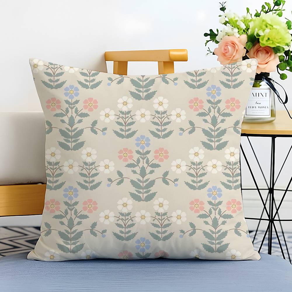Bohemian Ethnic Style Pattern Pillow Case Printed Brushed Fleece Pillow Baby Skin-Touch Eco-Friendly Dye-Sublimat
