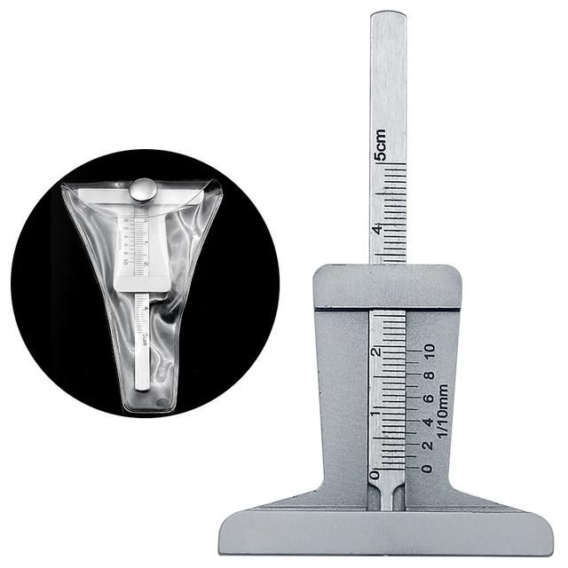 0-50mm Stainless Tire Depth Gauge Mono-block Tyre Thread Depth Gauge 0-50mm