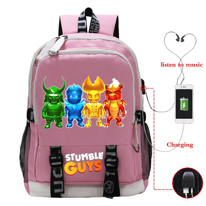 Crash Party Stumble Guys game merchandise junior high school high school high capacity backpack travel bag mountaineering bag