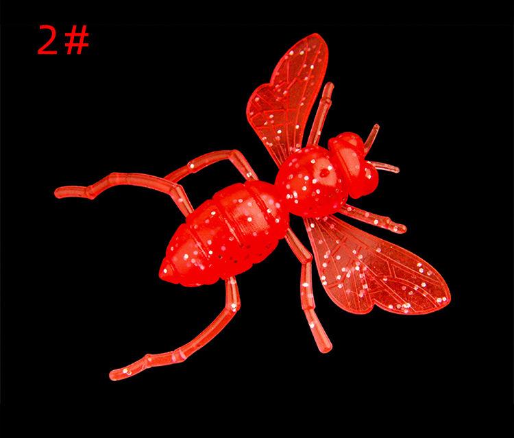 30-Piece Butterfly Bee Bionic Soft Lure Tackle Box Set