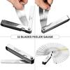 Feeler Gauges Stainless Steel 32 Blades 0.04-0.88 Mm Feeler Gauge Metric/Imperial for Measuring Gap Width Thickness for Guitar, Spark Plug, Valve
