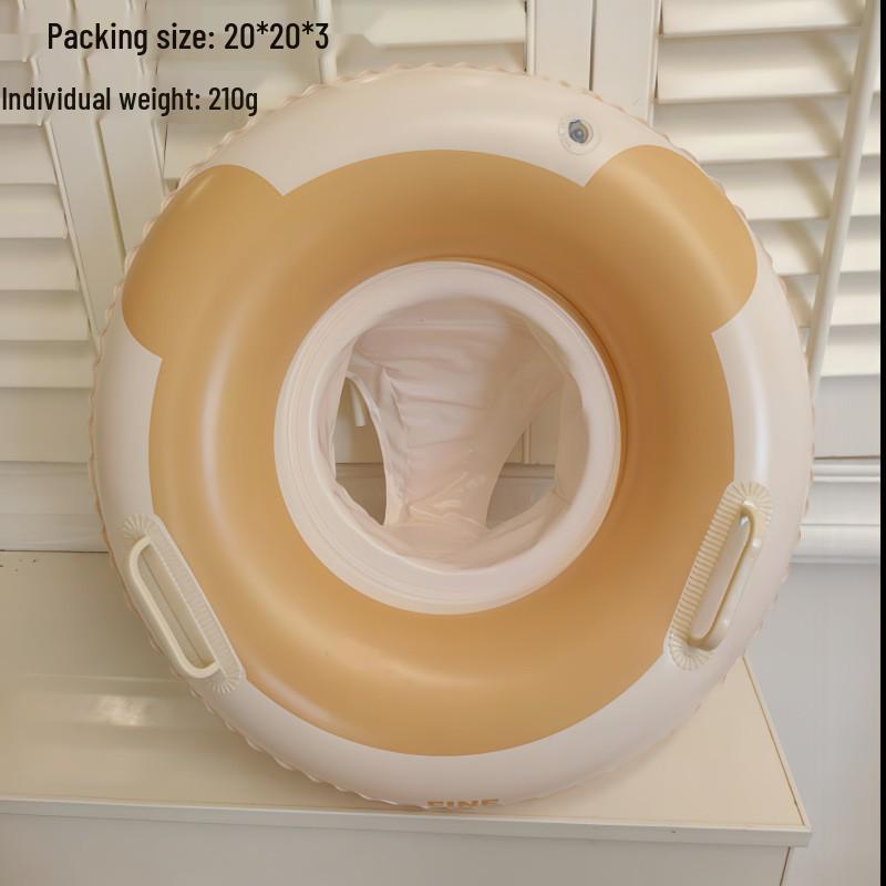 Large Toddler Boat-Themed Swimming Ring with Canopy & Steering Wheel