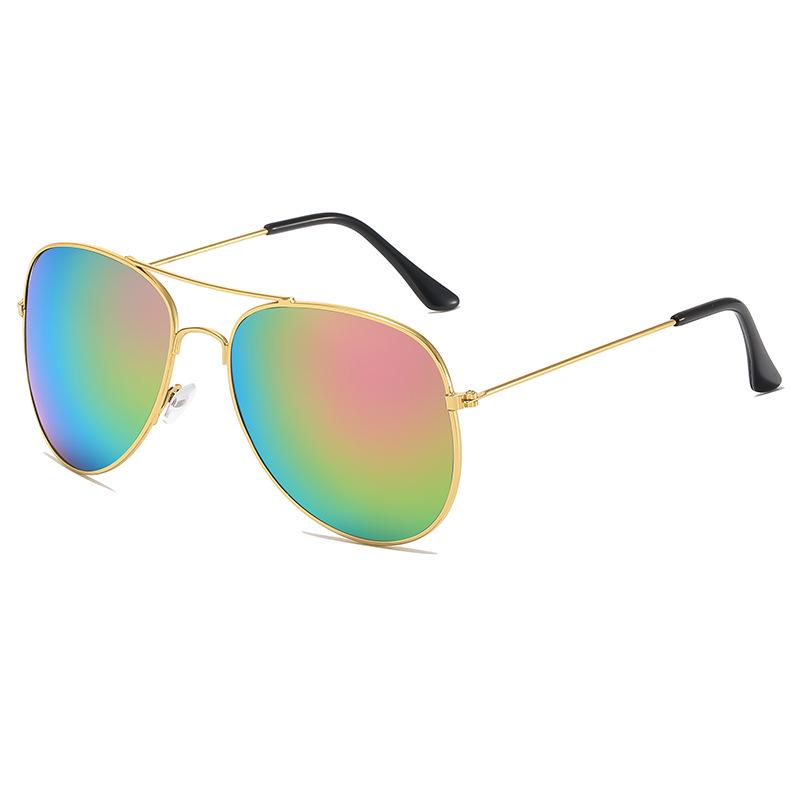 3026 Klasyczne Unisex Okulary Przeciwsłoneczne Aviator - Metalowa Oprawka, Kolorowe Soczewki