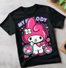 My Melody and Kuromi Sanrio MelodyFresa Anime Manga Girl Waifu Shirt All Size