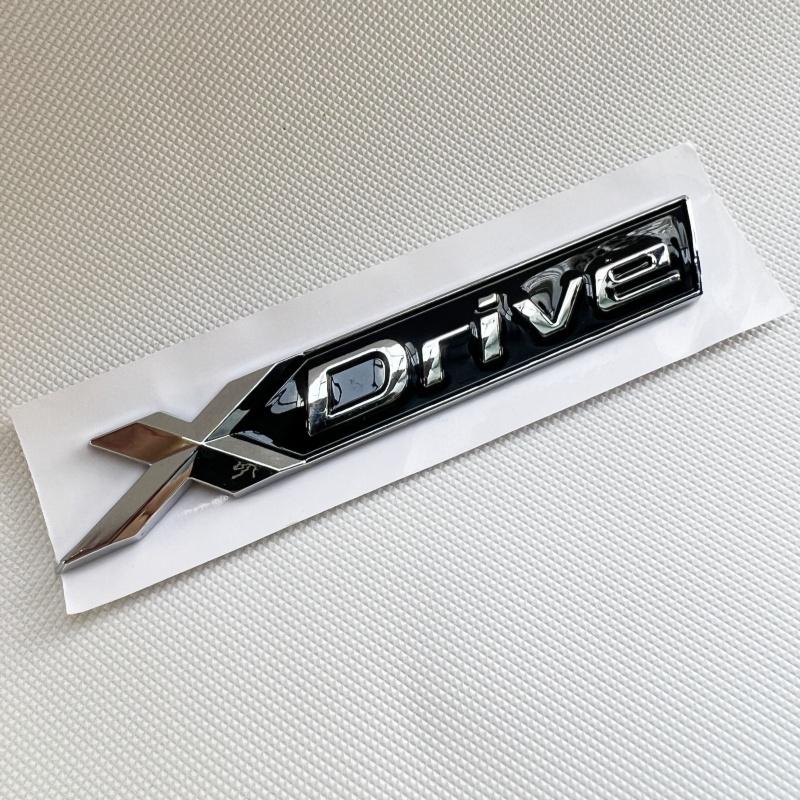 Chromové Logo 520d 530d Xdrive Znaky Samolepky 3D Písmena na Kufr Auta Odznak Samolepka Pro BMW 520d E60 E61 E39 F10 F07 G30 Příslušenství
