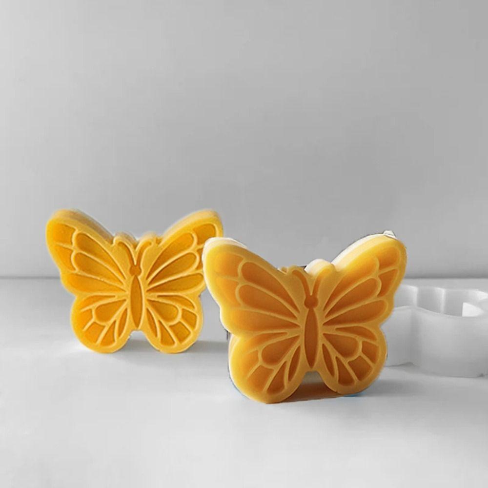 Reusable Candle Mold Silicone Soap mould Epoxy Resin Butterfly Shape Mold  Candle Making