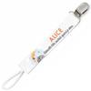 Planetee Attache tétine pour prénom ALICE adorable bébé surtout quand je dors Zèbre | Attache sucette cadeau naissance